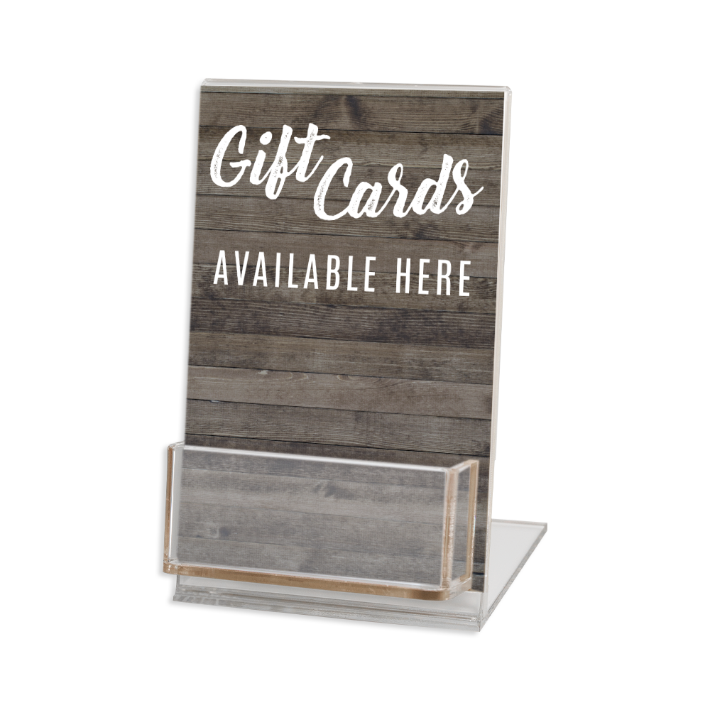 4x6 Gift Card Display Stand