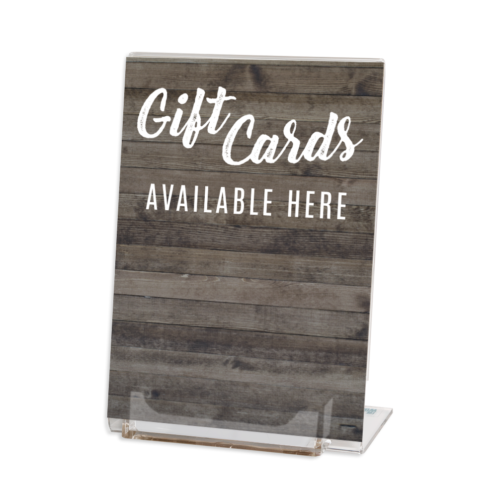 5x7 Gift Card Display Stand