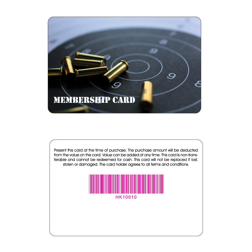 Gun Range Membership Card | EZFacility Store