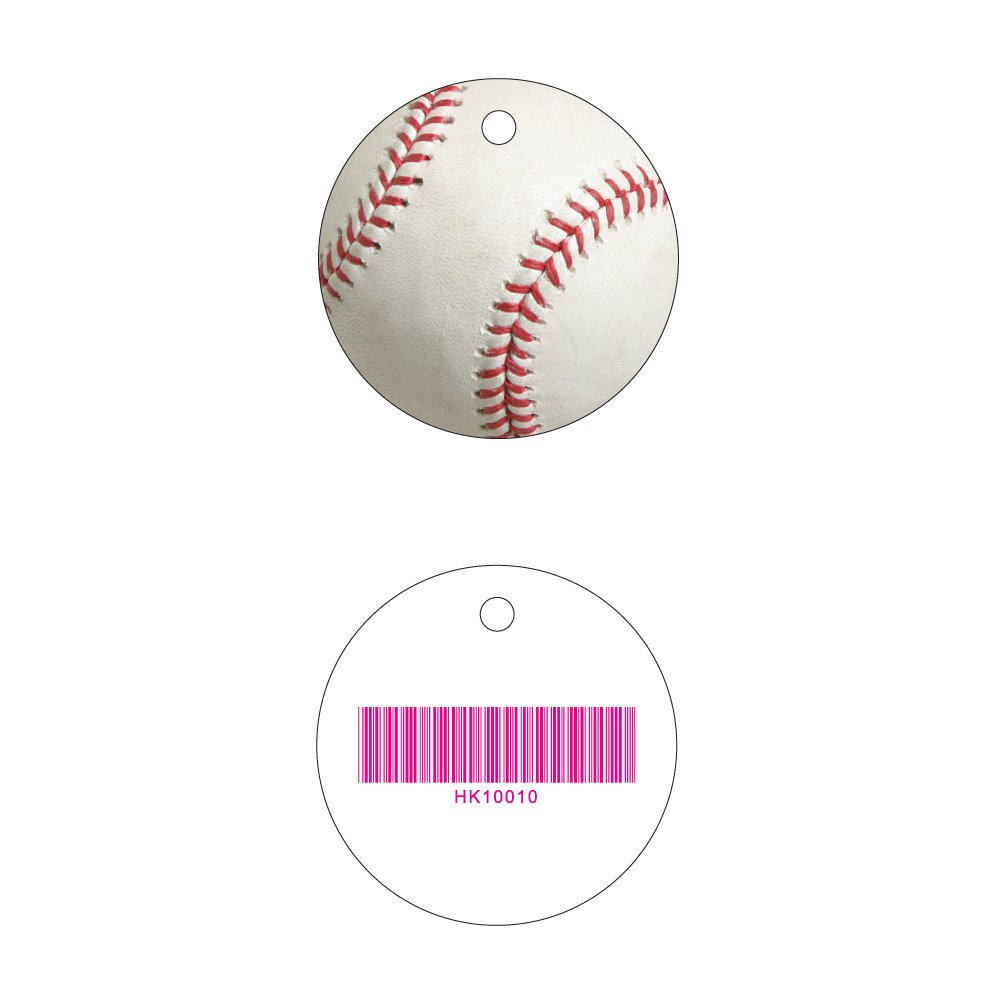 Baseball Key Tag